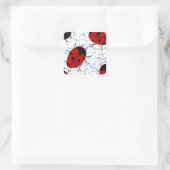 LADYBUGS VIERKANTE STICKER (Tas)