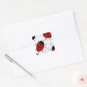 LADYBUGS VIERKANTE STICKER (Envelop)