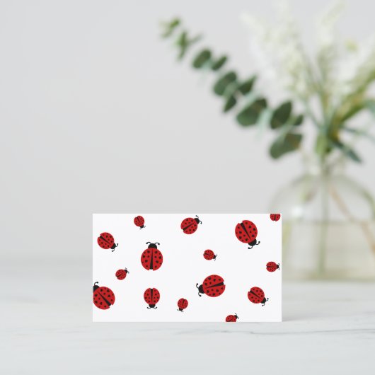 ladybugs visitekaartje (Staand voorkant)