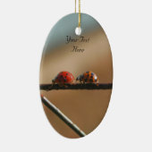 Ladybugs volgen Leader Cute Natuur Ornament (Rechts)