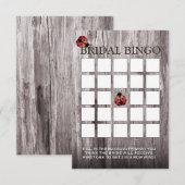 Ladybugs Vrijgezellenfeest Bingo Cards Kaart (Voorkant / Achterkant)
