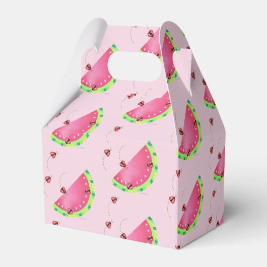 Ladybug's Watermeloen geveldoos Bedankdoosjes (Achterkant)