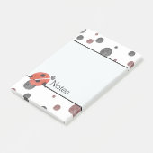 Ladybugs Waterverf Stippen Post-it® Notes (Schuin)
