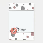 Ladybugs Waterverf Stippen Post-it® Notes (Voorkant)