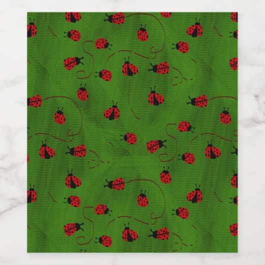 Ladybugs Wijn Etiket (Enkel label)