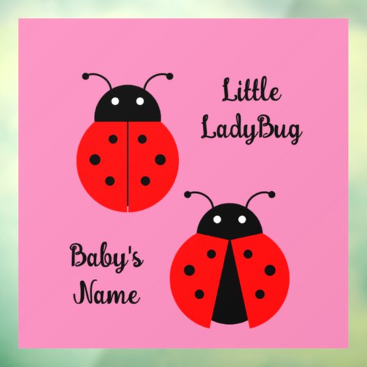 Ladybugs Window Cling Raamsticker (Vel 3)