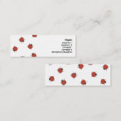 Ladybugz Pattern Mini Visitekaartje (Voorkant / Achterkant)