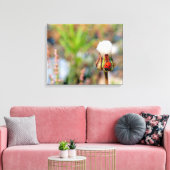 Ladyinsecteninsect groen rood milieu C Canvas Afdruk (Insitu (Woonkamer))
