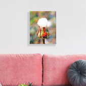 Ladyinsecteninsect groen rood milieu C Canvas Afdruk (Insitu (Woonkamer))