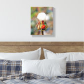Ladyinsecteninsect groen rood milieu C Canvas Afdruk (Insitu (Slaapkamer))