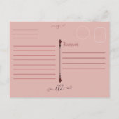 LadyLotusDragon Roze Draak Briefkaart (Achterkant)