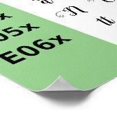 LadyLove Lettertype Ligaturen Grafiek Poster (Hoek)