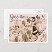 Lady's Banjo Society Briefkaart (Voorkant / Achterkant)