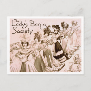 Lady's Banjo Society Briefkaart
