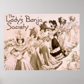 Lady's Banjo Society Poster (Voorkant)