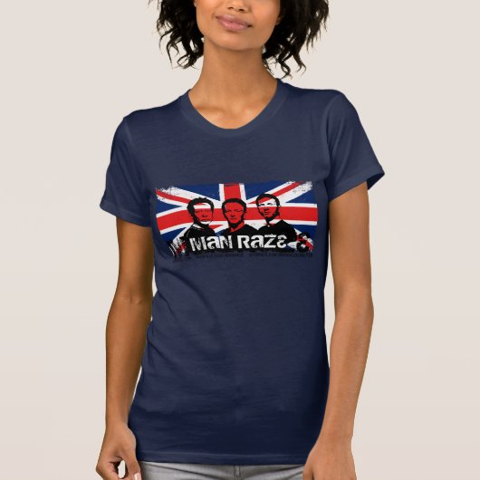 Lady's Basic T-shirt - Union Jack Navy (Voorkant)