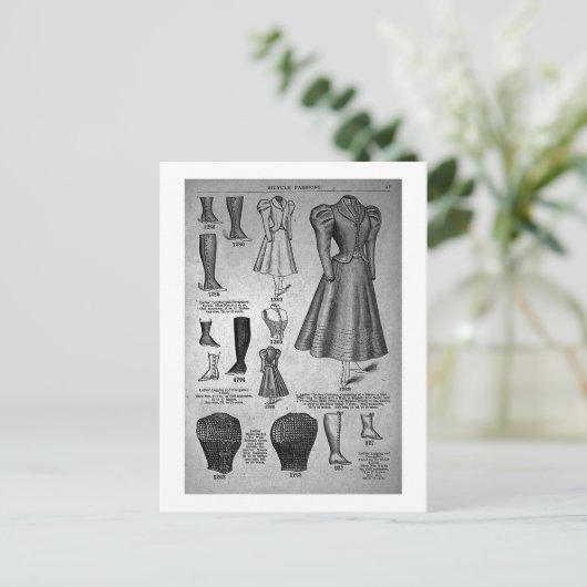 Lady's Bicycle Modes 1897 -  Briefkaart (Staand voorkant)