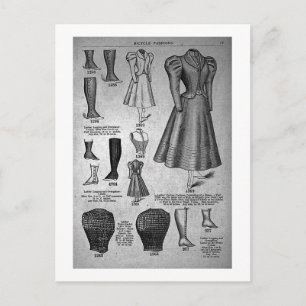 Lady's Bicycle Modes 1897 -  Briefkaart