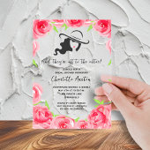 Lady's Big Pet Vrijgezellenfeest Acryl Uitnodigingen