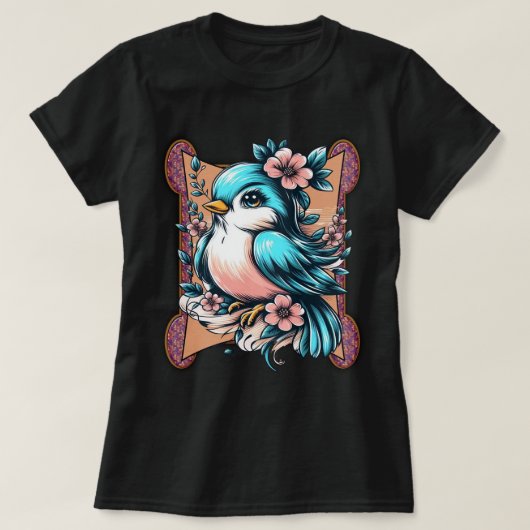 Lady's Birdie T-shirt (Design voorkant)