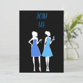 **LADY'S BIRTHDAY PARTIJ** PARTIJVERZOEK KAART (Staand voorkant)