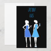 **LADY'S BIRTHDAY PARTIJ** PARTIJVERZOEK KAART (Voorkant / Achterkant)