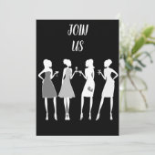 **LADY'S BIRTHDAY PARTIJ** PARTIJVERZOEK KAART (Staand voorkant)