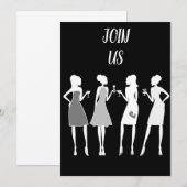 **LADY'S BIRTHDAY PARTIJ** PARTIJVERZOEK KAART (Voorkant / Achterkant)