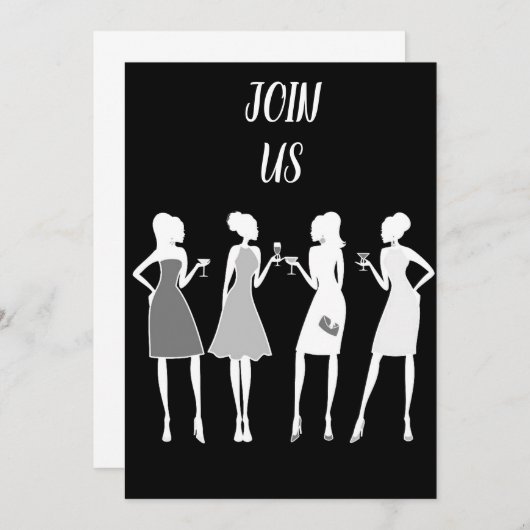 **LADY'S BIRTHDAY PARTIJ** PARTIJVERZOEK KAART (Voorkant / Achterkant)