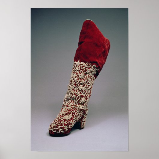 Lady's boot, 1650-1700 poster (Voorkant)
