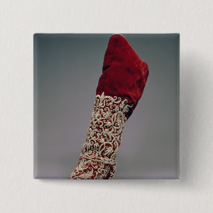 Lady's boot, 1650-1700 vierkante button 5,1 cm