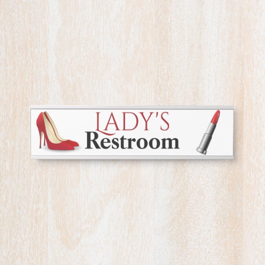 Ladys Bord voor het terugzetten van deuren Deurbordje (Voorkant)