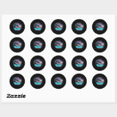 Ladys Cassette Be Kind - Uit-deze-wereld Ronde Sticker (Vel)