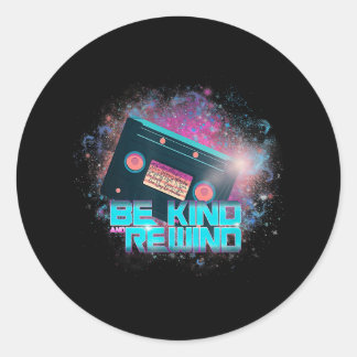 Ladys Cassette Be Kind - Uit-deze-wereld Ronde Sticker