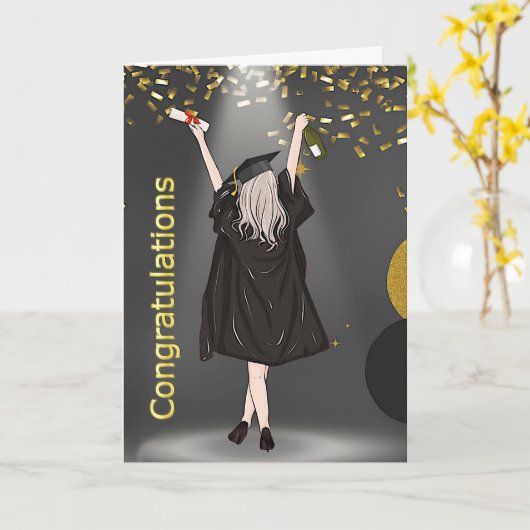 Ladys College-studie Kaart (Gele Bloem)