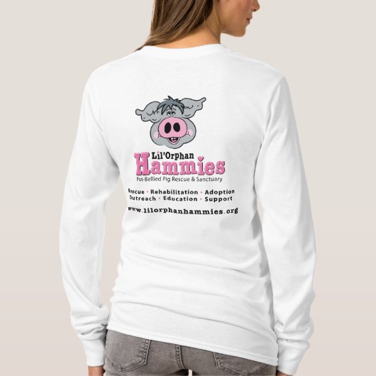 Lady's Hammie Logo Hoodie T-shirt (Achterkant)