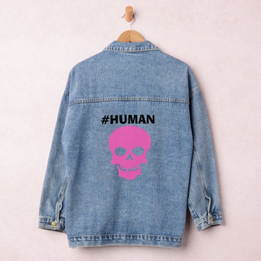 Lady's #HUMAN Long Sleeve Denim Jacket (Hangar)