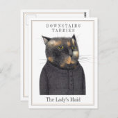 LADY'S MAID CAT Briefkaart (Voorkant / Achterkant)