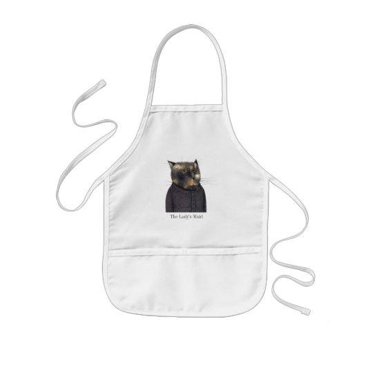 LADY'S MAID CAT Kinderen Schort (Voorkant)