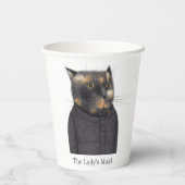 LADY'S MAID CAT papieren bekers (Achterkant)