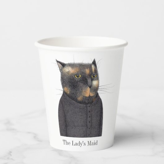 LADY'S MAID CAT papieren bekers (Voorkant)