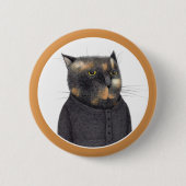 LADY'S MAID CAT Ronde Pin Button (Voorkant)