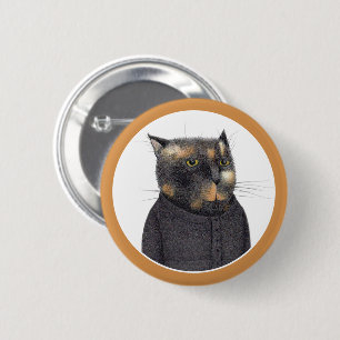 LADY'S MAID CAT Ronde Pin Button
