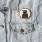 LADY'S MAID CAT Ronde Pin Button (In situ)