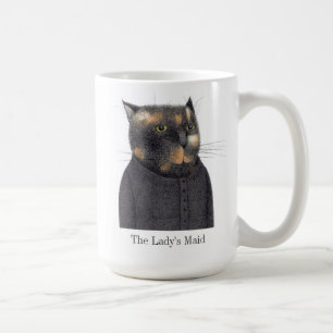 LADY'S MAID CAT Tall White Mok + Tekst