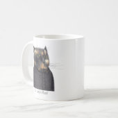 LADY'S MAID CAT Witte Mok + Tekst (Voorkant links)