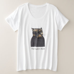 LADY'S MAID CAT Women's Plus Size T-Shirt
