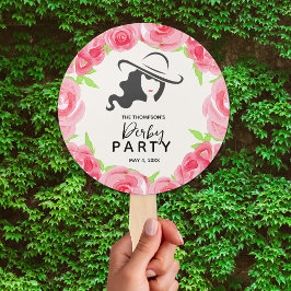 Lady's Pet en Rozen Derby Party Handwaaier