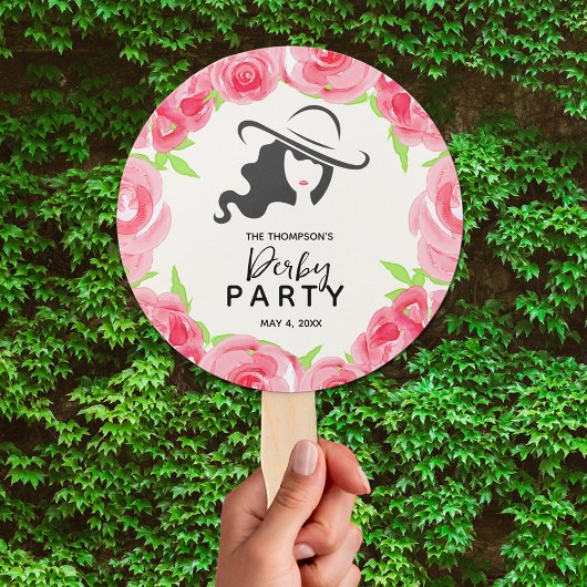 Lady's Pet en Rozen Derby Party Handwaaier
