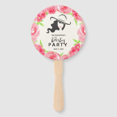 Lady's Pet en Rozen Derby Party Handwaaier (Achterkant)